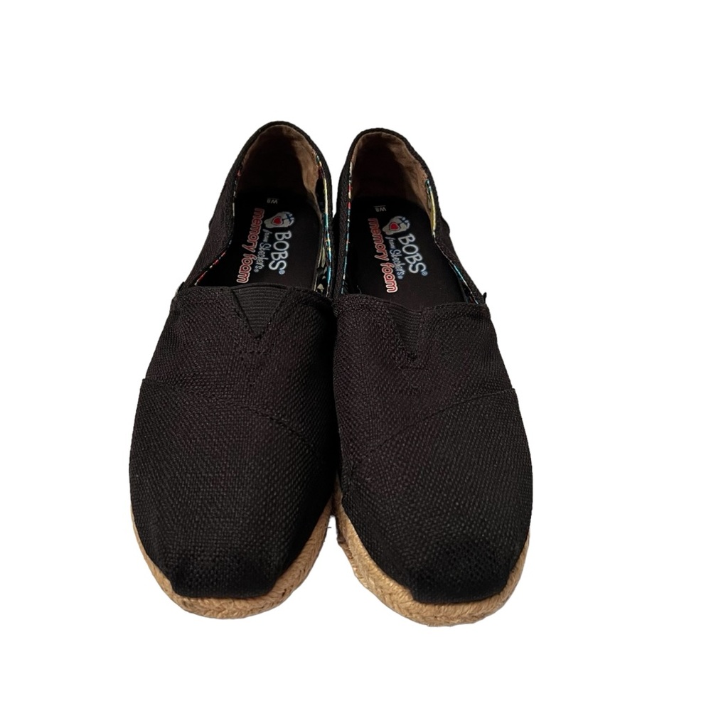 Bobs by Skechers Women’s Black Memory Foam Shoes Size 8
